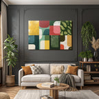 Abstract Design Geometric Shapes And Colors