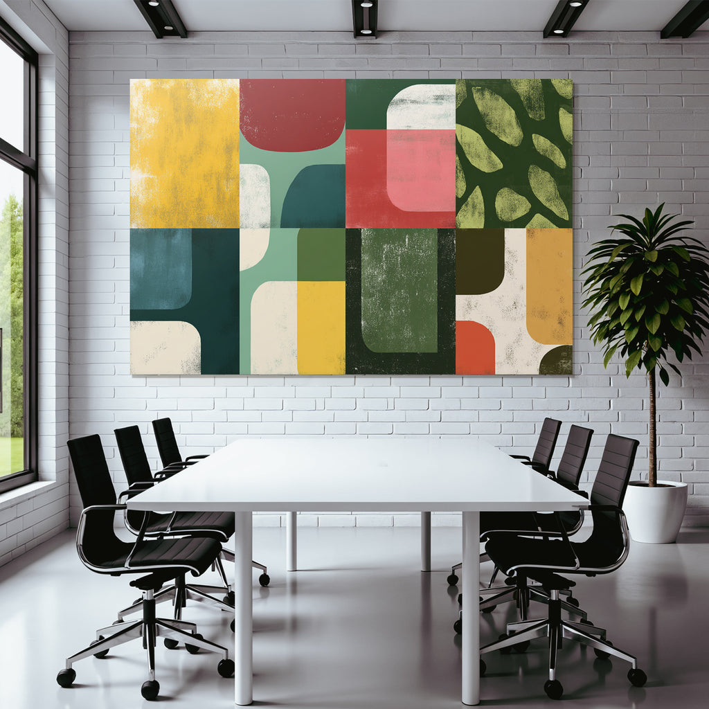 Abstract Design Geometric Shapes And Colors
