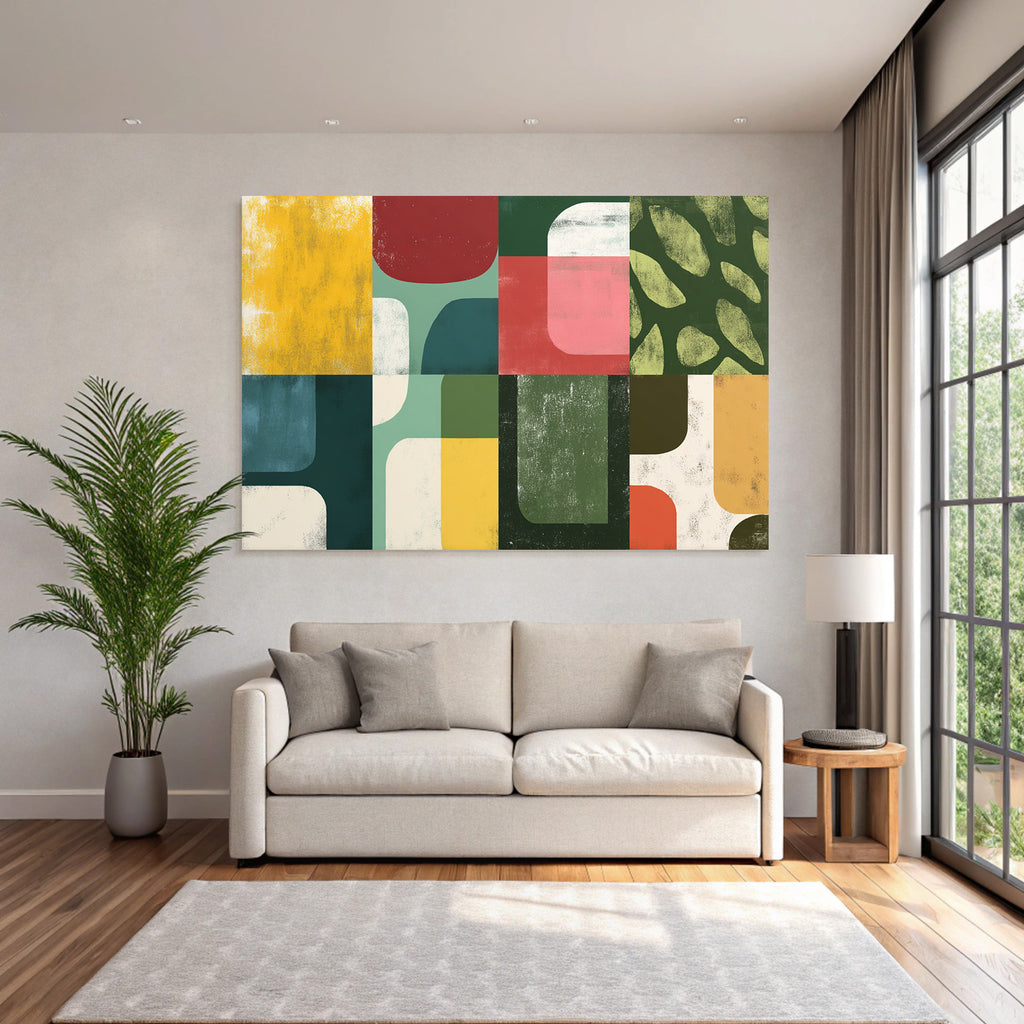 Abstract Design Geometric Shapes And Colors