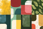 Abstraktes Design Geometrische Formen Und Farben | Mid Century Modern | Einrichtungsstile