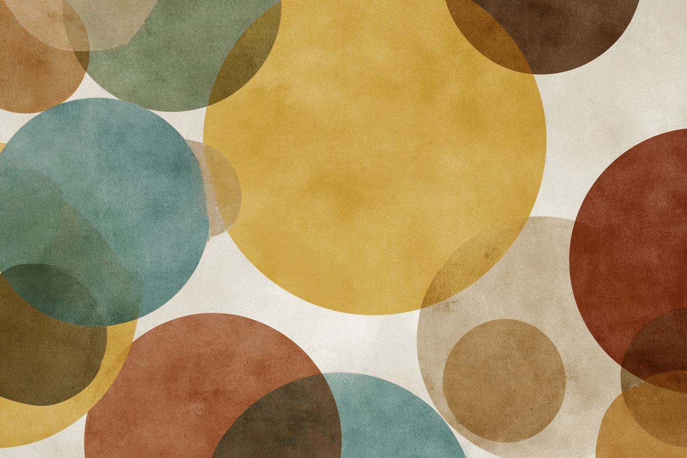 Abstraktes Design Kreis | Mid Century Modern | Einrichtungsstile