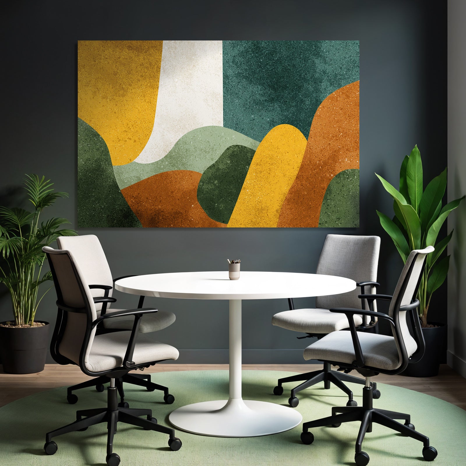 Abstraktes Design Kurvige Formen Vielfalt Von Farben
