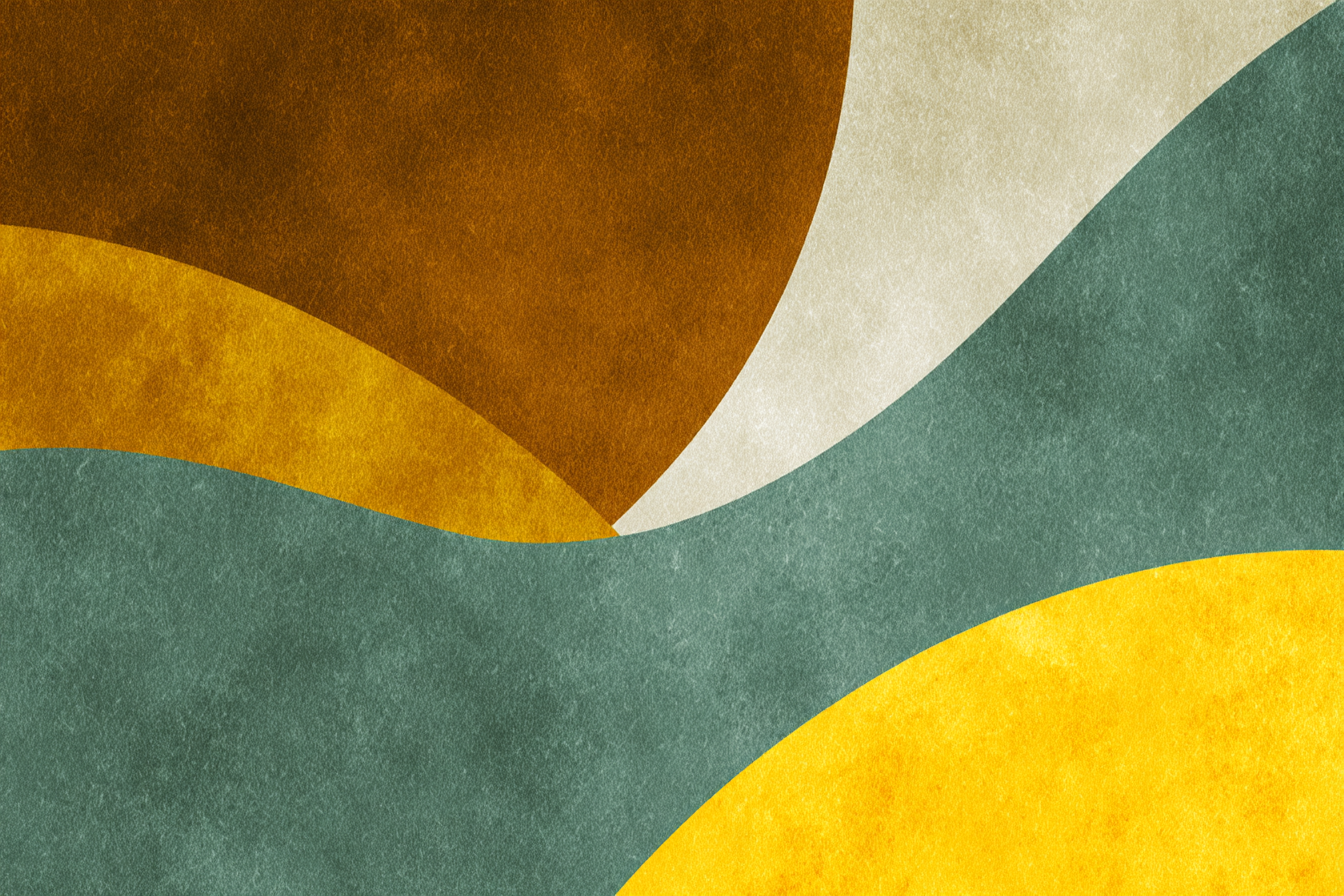 Abstraktes Design Mit Farben Und Textur | Mid Century Modern | Einrichtungsstile