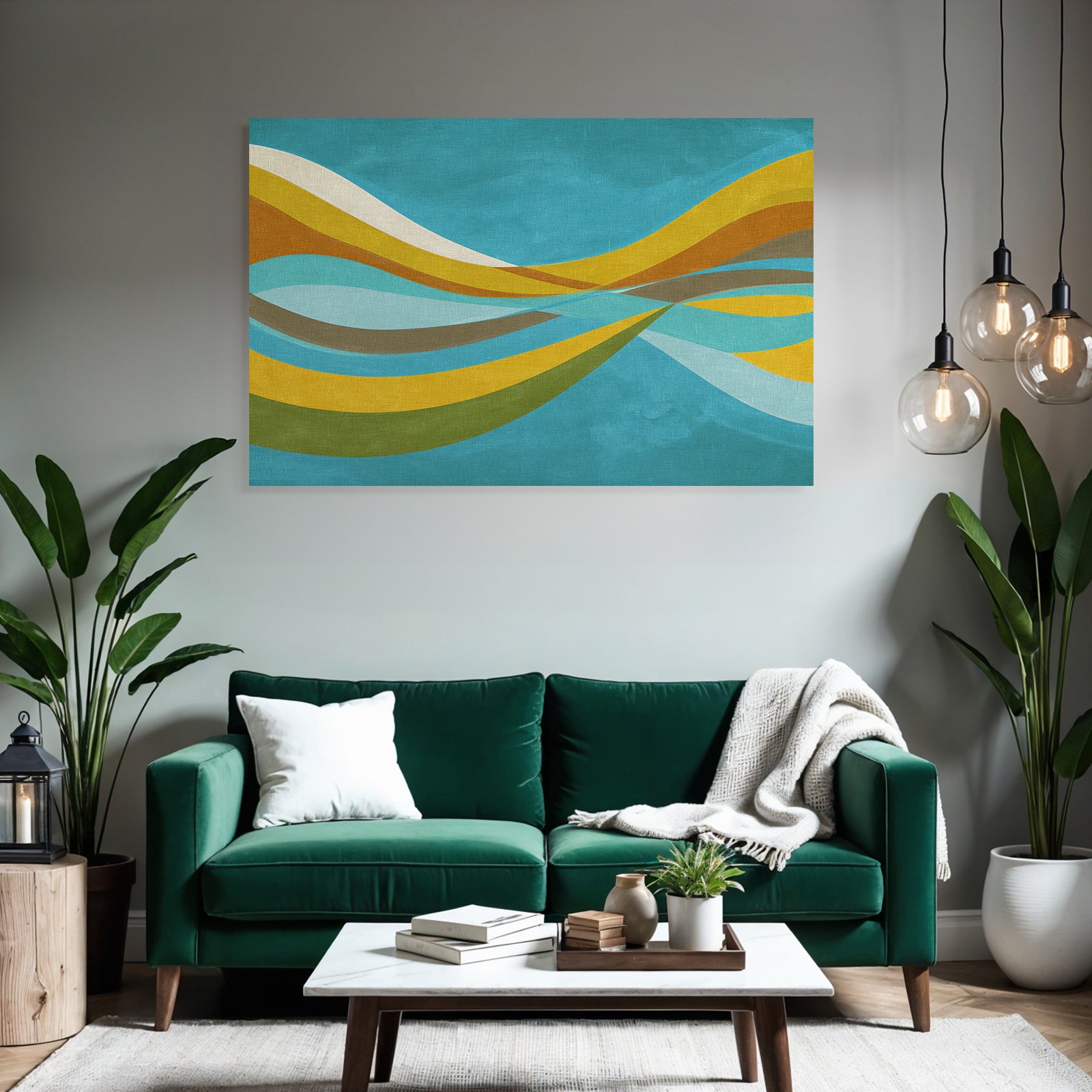 Abstraktes Design Mit Fliessenden Wavy Formen In Verschiedenen Farben Hintergrund