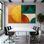 Abstraktes Design Mit Geometrischen Formen Und Texturierter Hintergrund