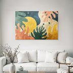 Abstraktes Design Mit Organischen Formen Und Farben