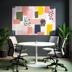 Abstraktes Design Mit Verschiedenen Formen Und Farben