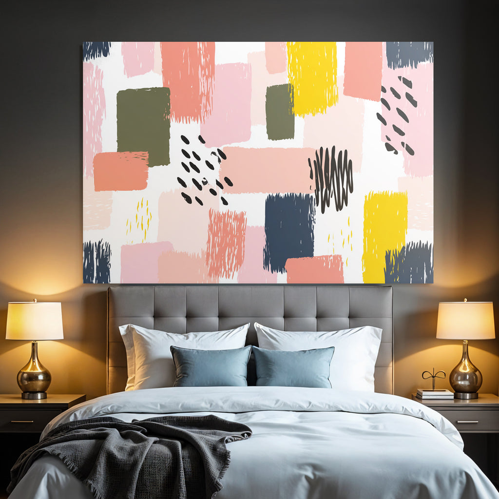 Abstraktes Design Mit Verschiedenen Formen Und Farben