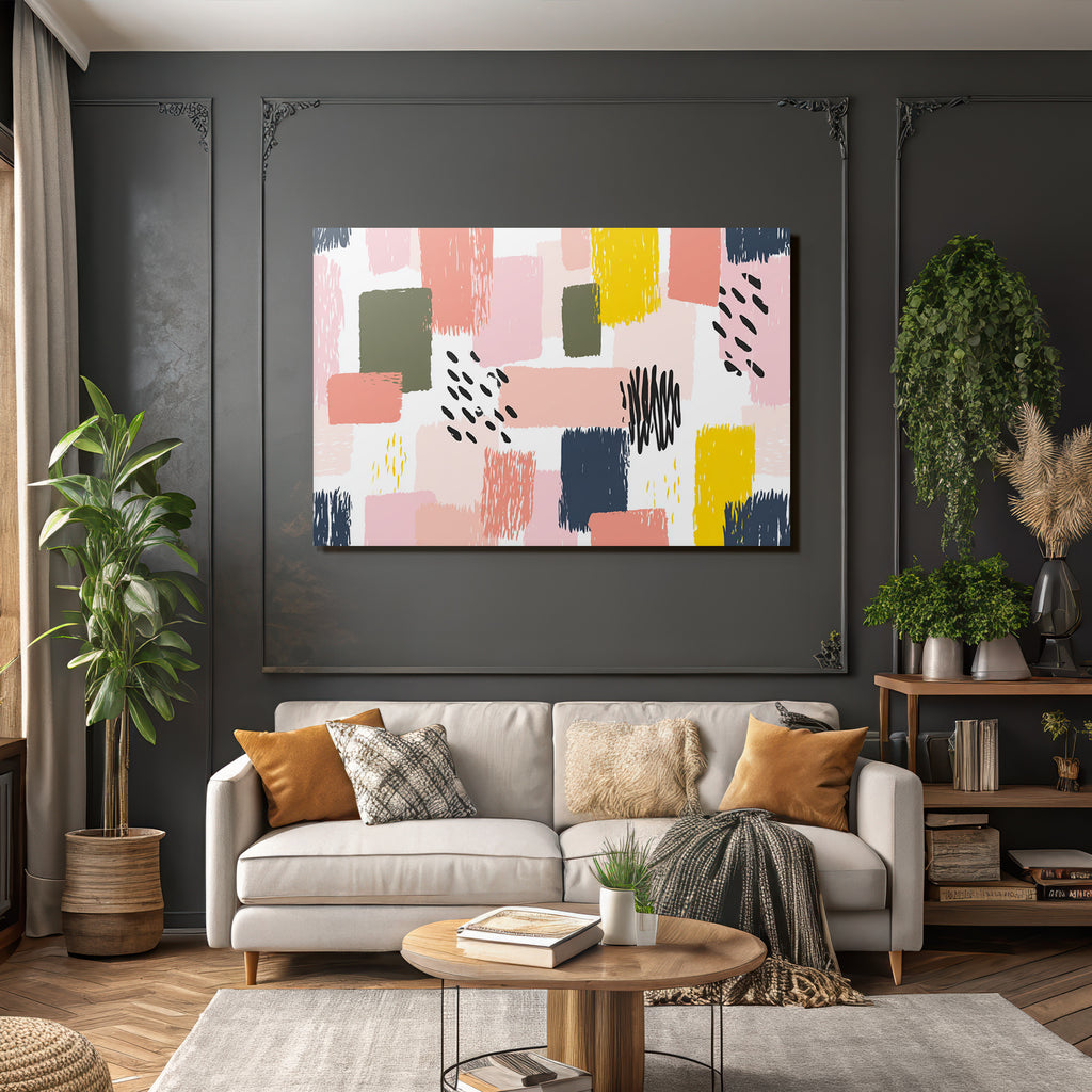 Abstraktes Design Mit Verschiedenen Formen Und Farben