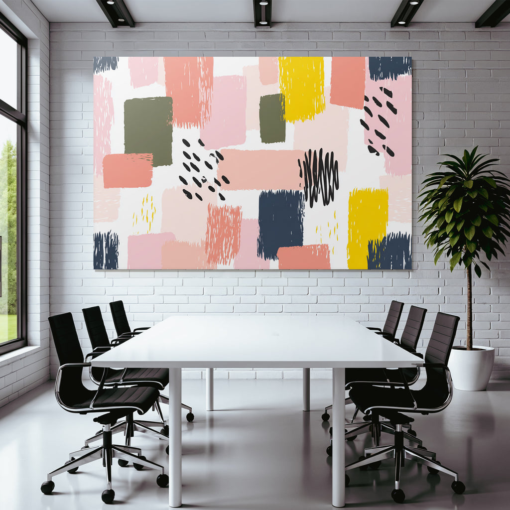 Abstraktes Design Mit Verschiedenen Formen Und Farben