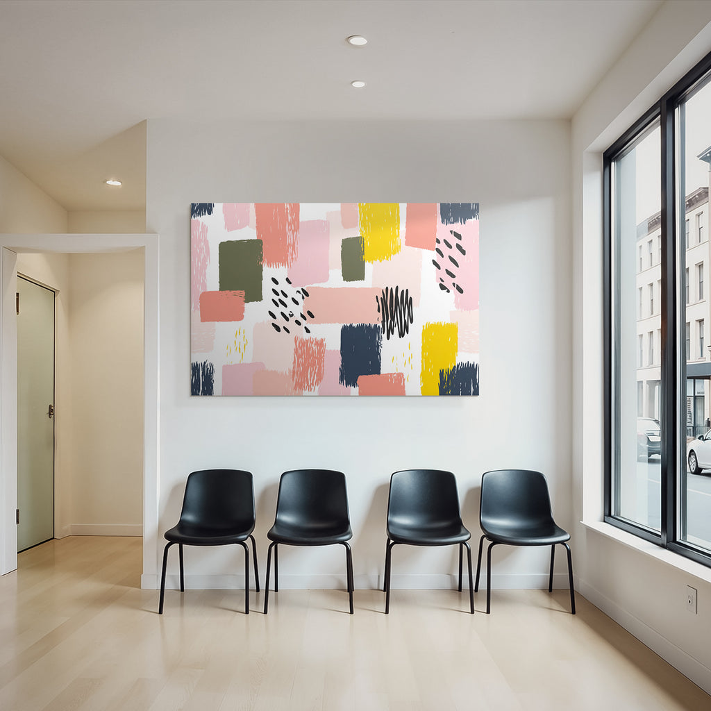 Abstraktes Design Mit Verschiedenen Formen Und Farben