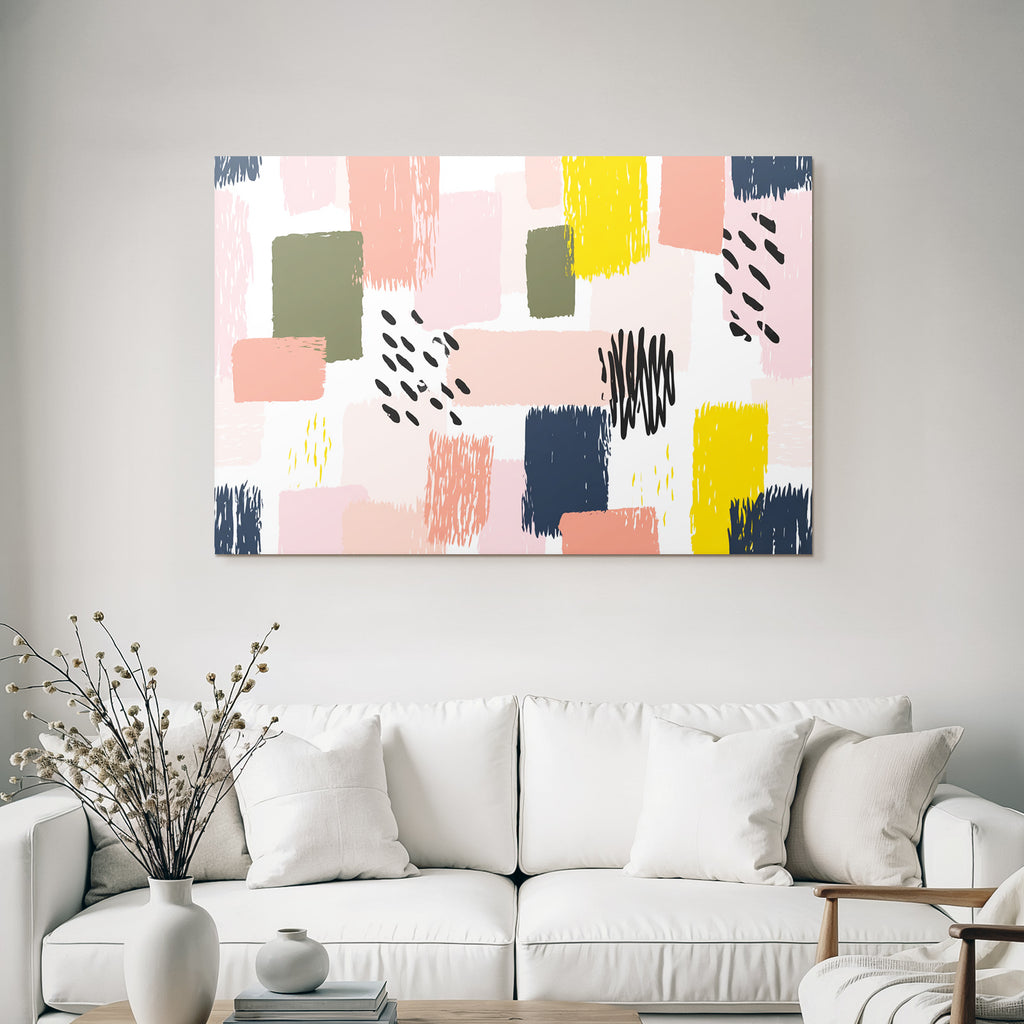 Abstraktes Design Mit Verschiedenen Formen Und Farben