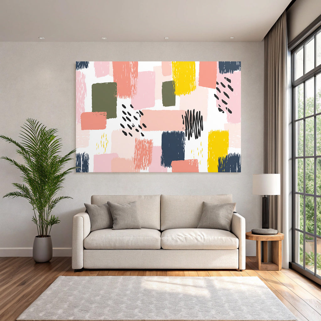 Abstraktes Design Mit Verschiedenen Formen Und Farben