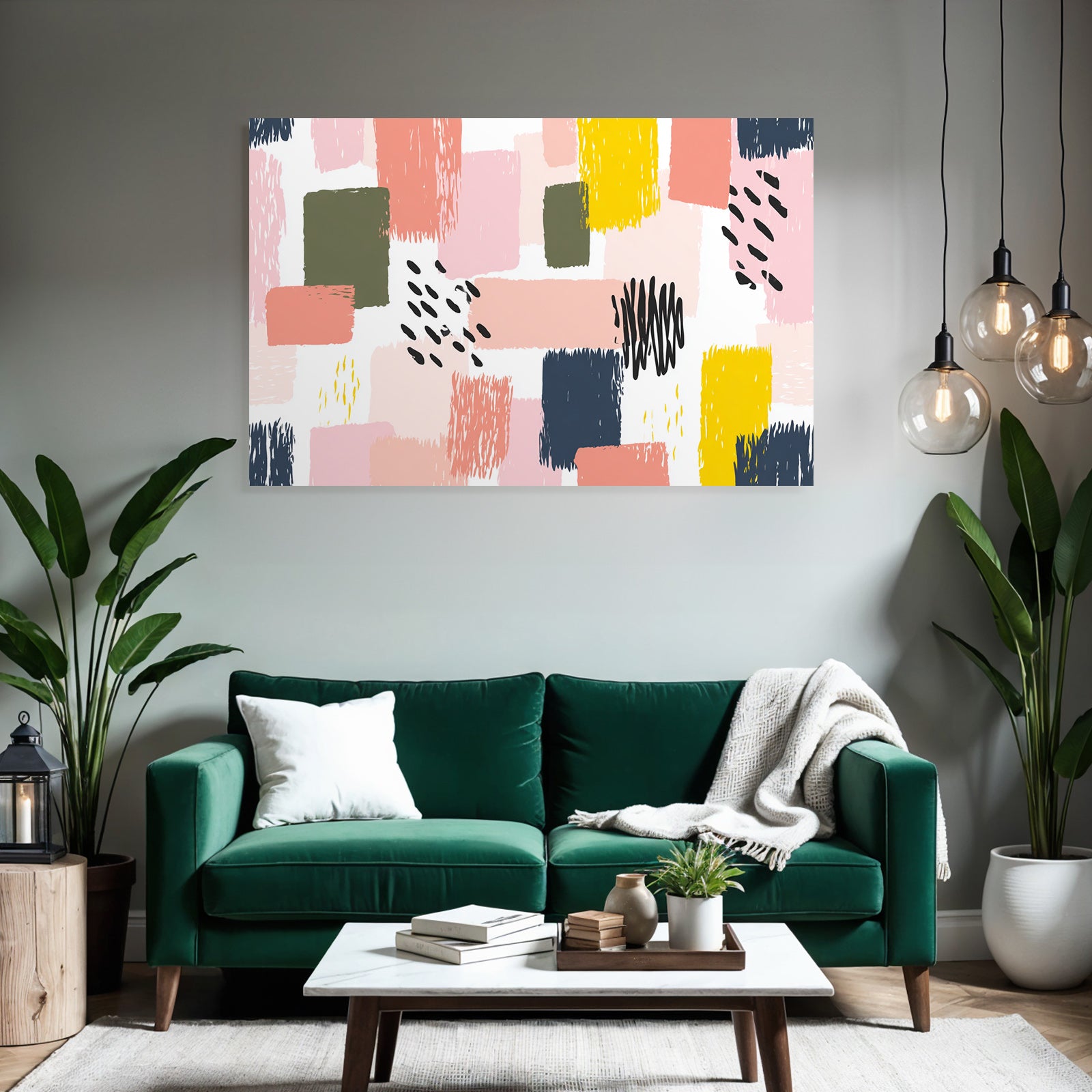 Abstraktes Design Mit Verschiedenen Formen Und Farben