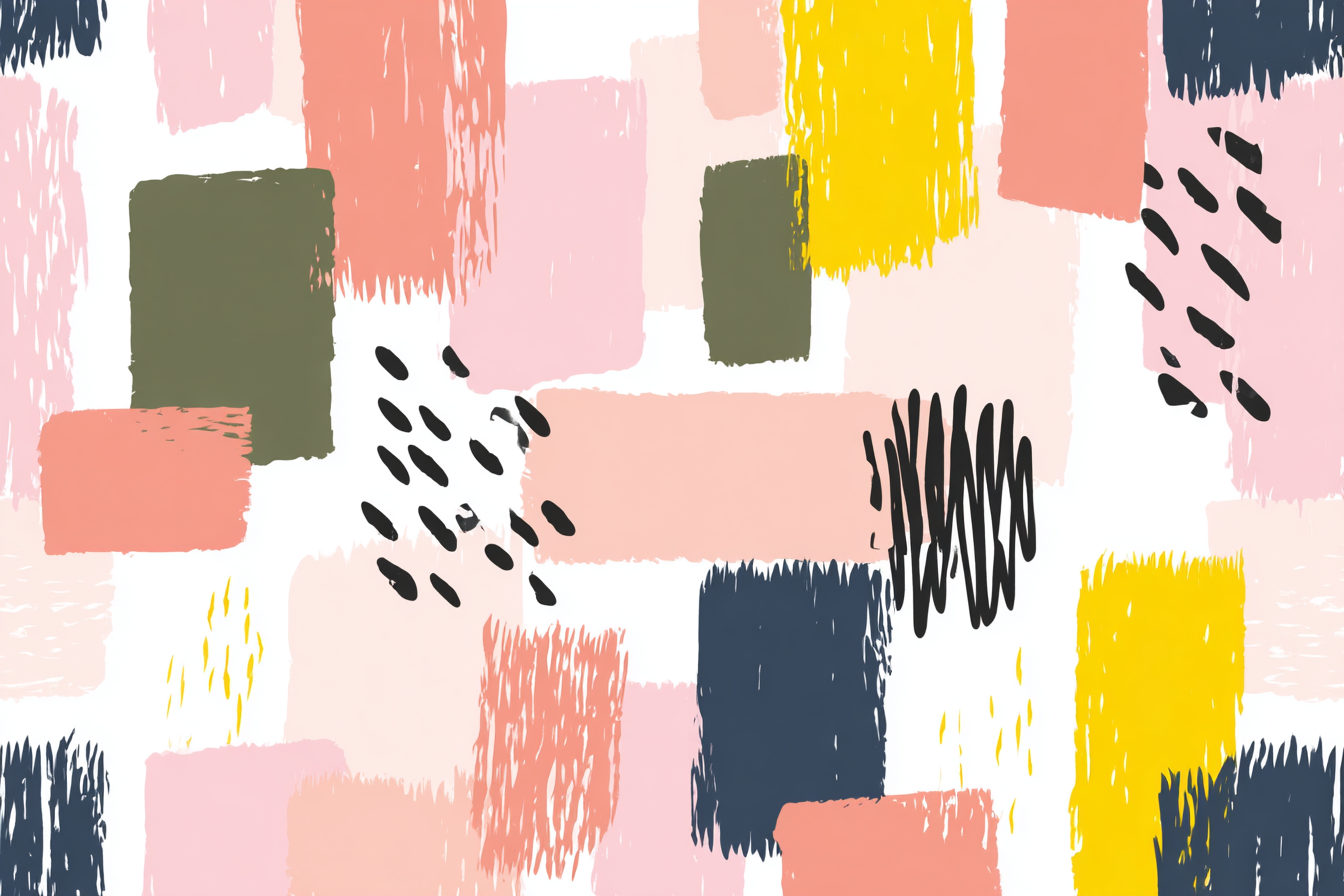 Abstraktes Design Mit Verschiedenen Formen Und Farben | Mid Century Modern | Einrichtungsstile