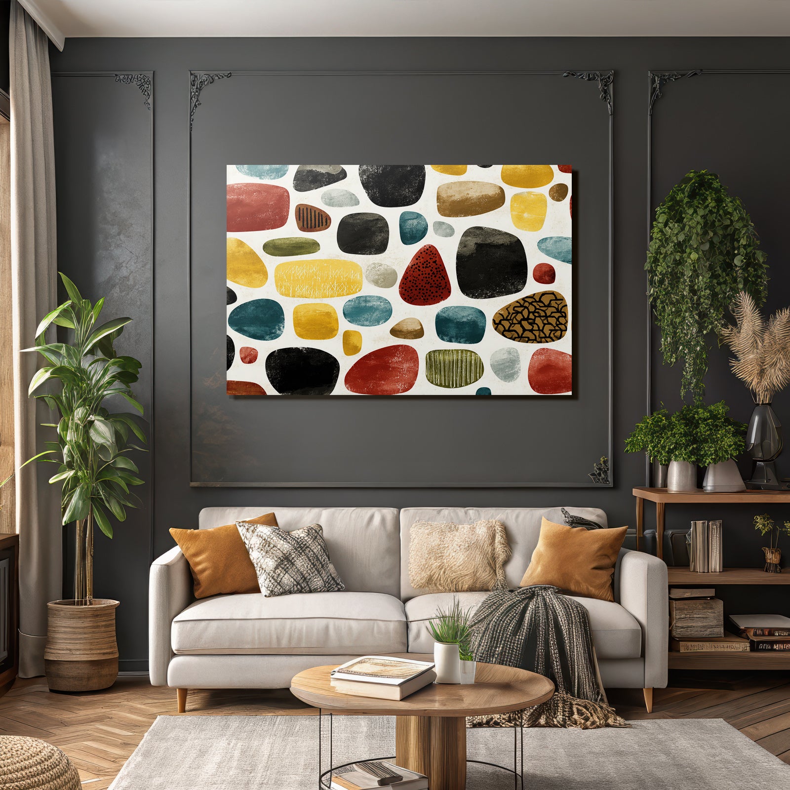 Abstraktes Design Steine Untergrund