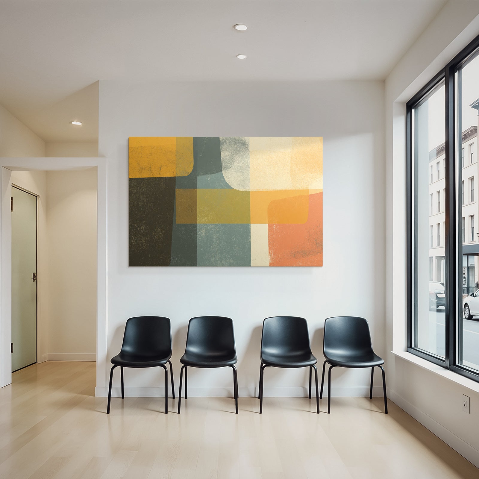 Abstraktes Design Verschiedene Formen Und Farben