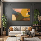 Abstraktes Design Verschiedene Formen Und Farben