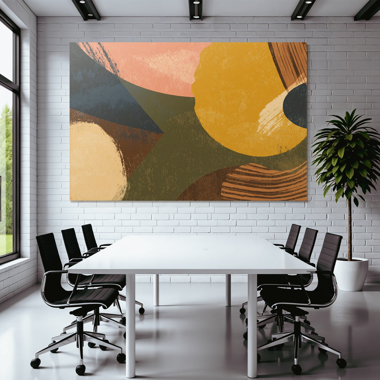 Abstraktes Design Verschiedene Formen Und Farben