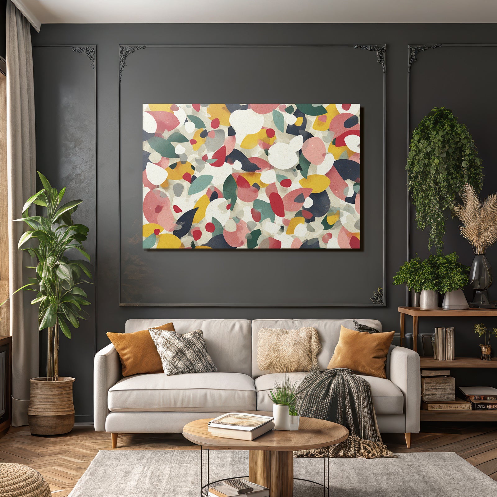 Abstraktes Design Vibrant Farben Textur Muster