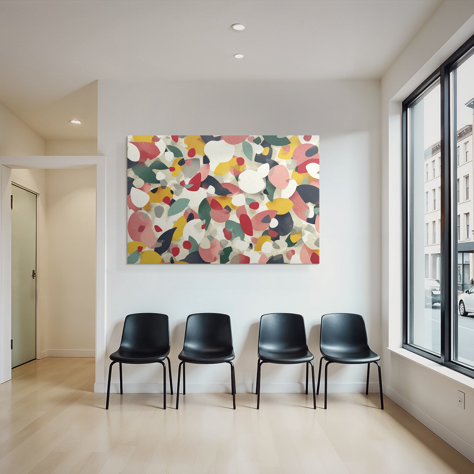 Abstraktes Design Vibrant Farben Textur Muster