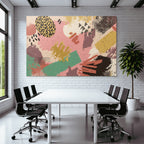 Abstraktesdesignfarbigeformenmuster