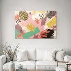 Abstraktesdesignfarbigeformenmuster