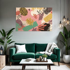 Abstraktesdesignfarbigeformenmuster