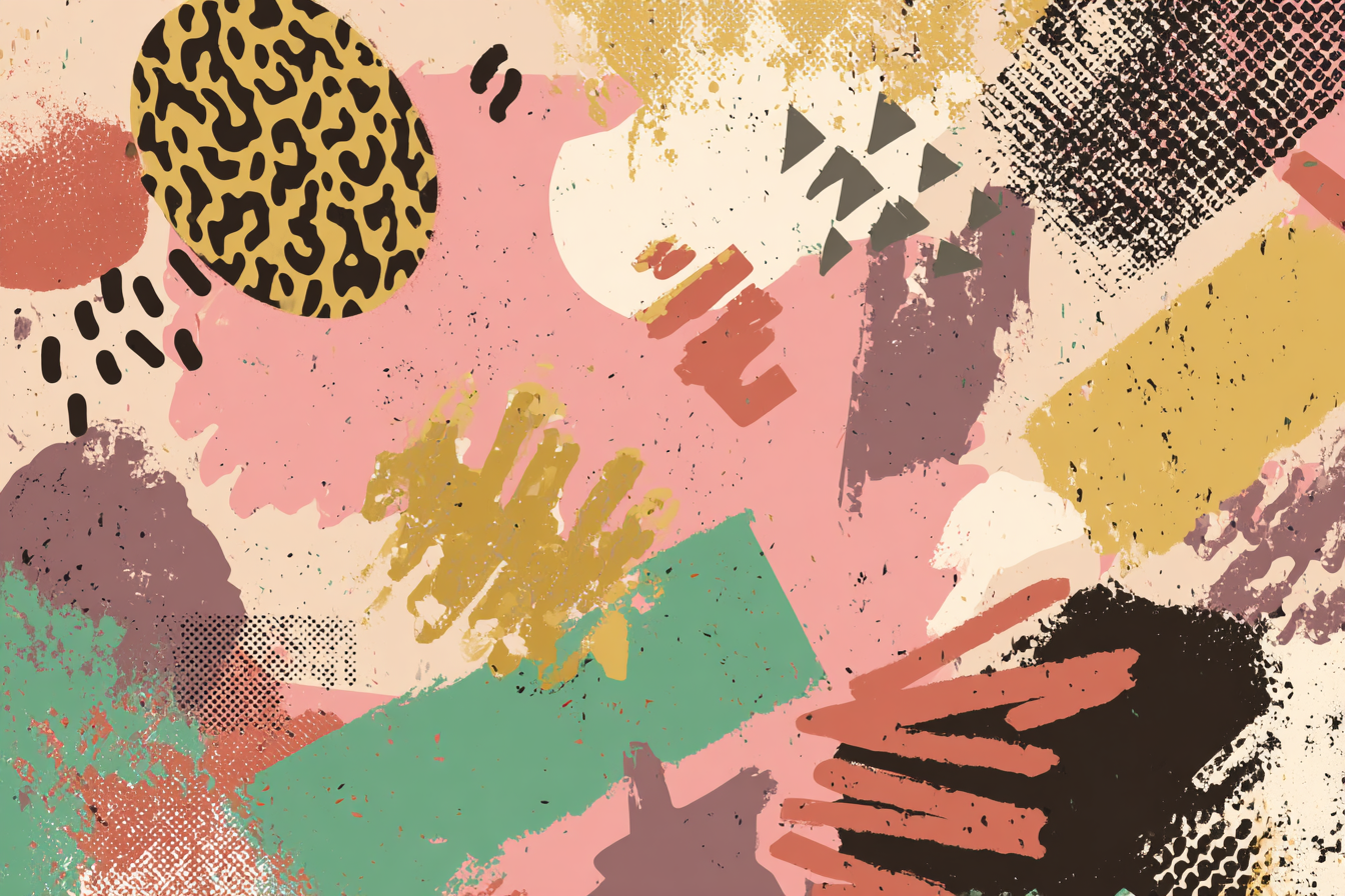 Abstraktesdesignfarbigeformenmuster | Mid Century Modern | Einrichtungsstile