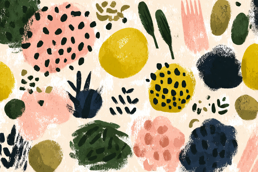 Bunte Abstracte Formen Muster | Mid Century Modern | Einrichtungsstile