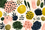 Bunte Abstracte Formen Muster | Mid Century Modern | Einrichtungsstile