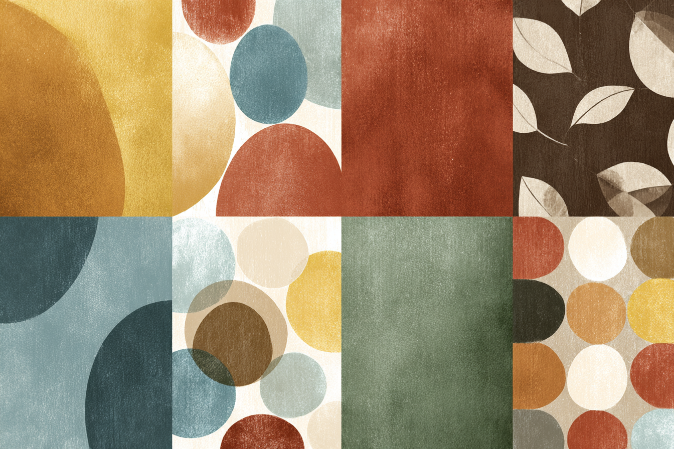 Bunte Geometrische Muster | Mid Century Modern | Einrichtungsstile