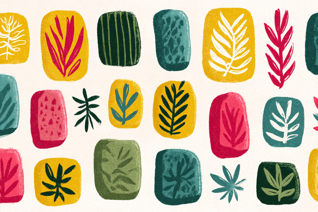 Bunten Pflanzen Illustration | Mid Century Modern | Einrichtungsstile