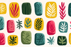 Bunten Pflanzen Illustration | Mid Century Modern | Einrichtungsstile