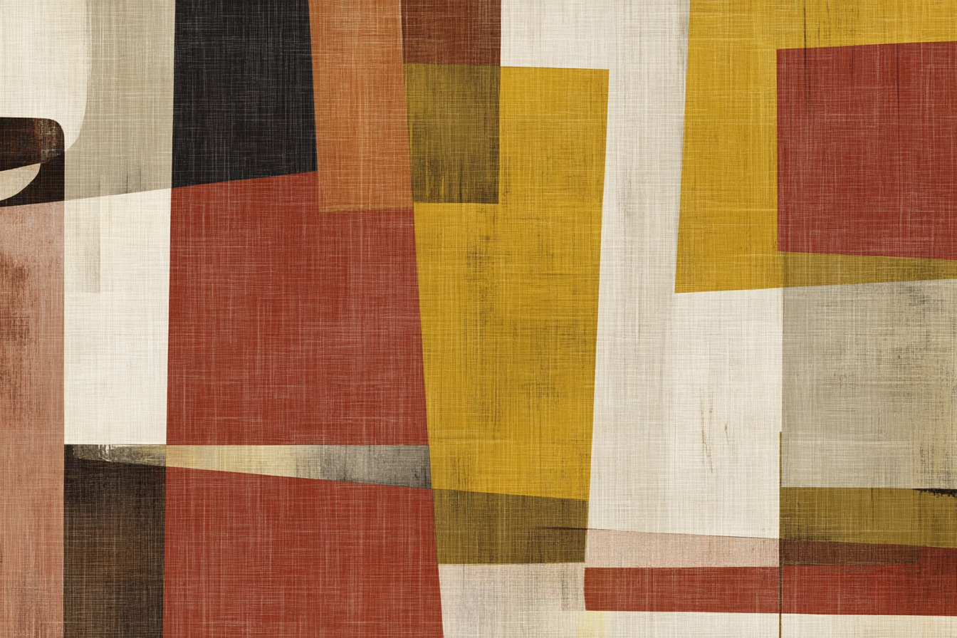 Geometrische Abstraktion Moderne Farben | Mid Century Modern | Einrichtungsstile