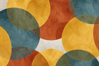Ueberlappende Kreise Farbenfroh Abstrakt Design | Mid Century Modern | Einrichtungsstile
