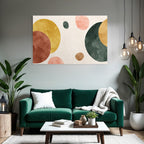Watercolor Abstrakt Design Kreisformen In Verschiedenen Farben Licht Hintergrund