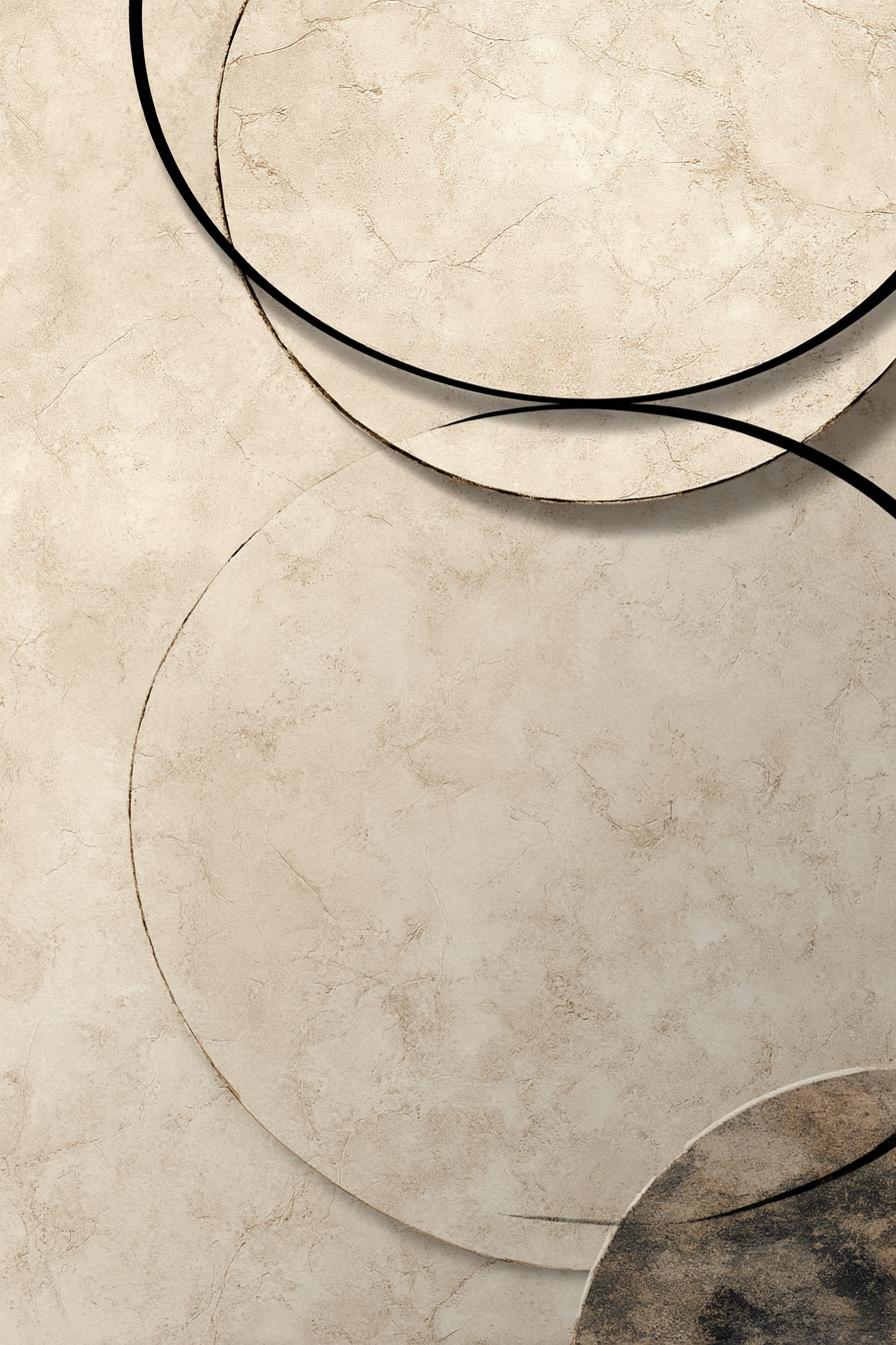 Abstract Design Beige Hintergrund Kreise Und Linien | Modern Basic | Einrichtungsstile