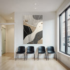Abstract Art Organic Forms Earth Tones Texture Modern