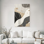 Abstract Art Organic Forms Earth Tones Texture Modern