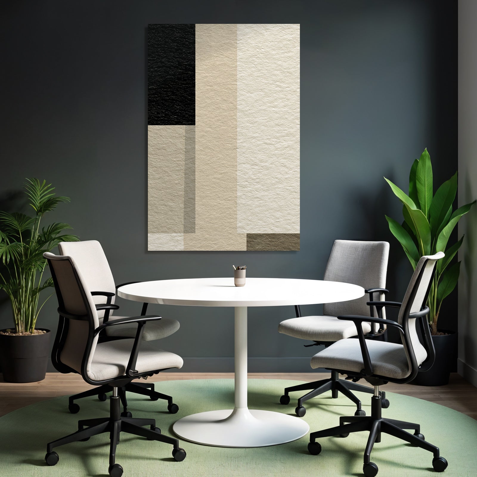 Abstract design Geometric shapes Neutral color palette