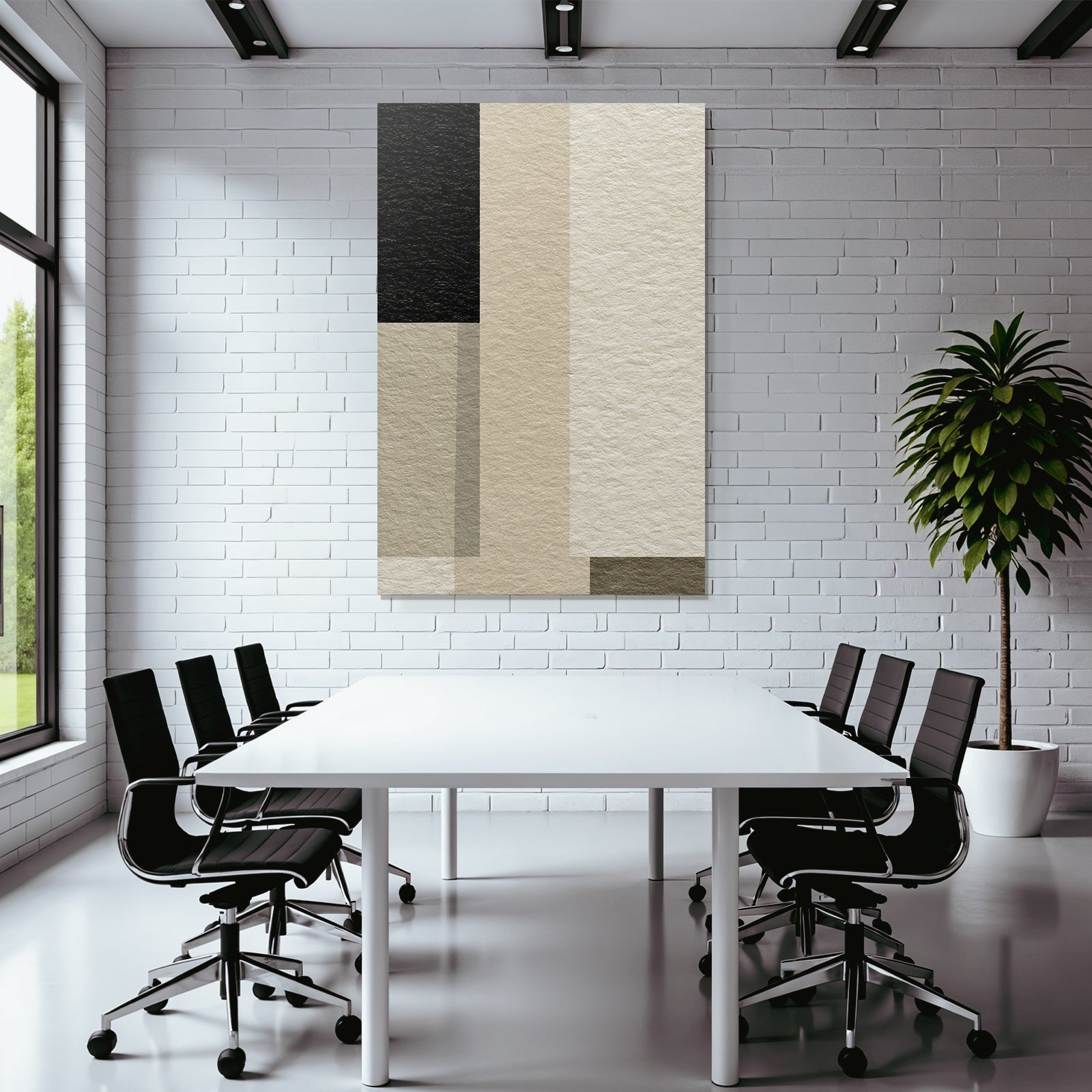 Abstract design Geometric shapes Neutral color palette