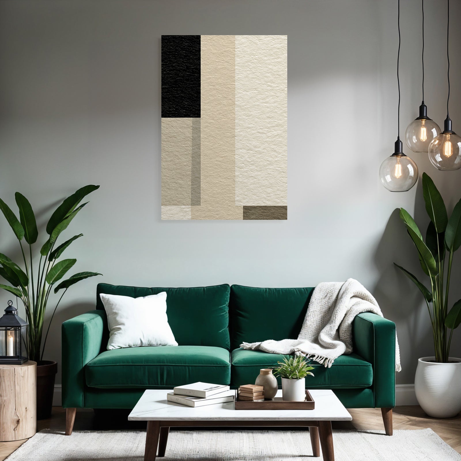 Abstract design Geometric shapes Neutral color palette