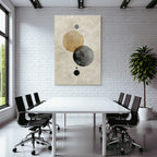 Abstract Shapes Black Grey Taupe Minimalist