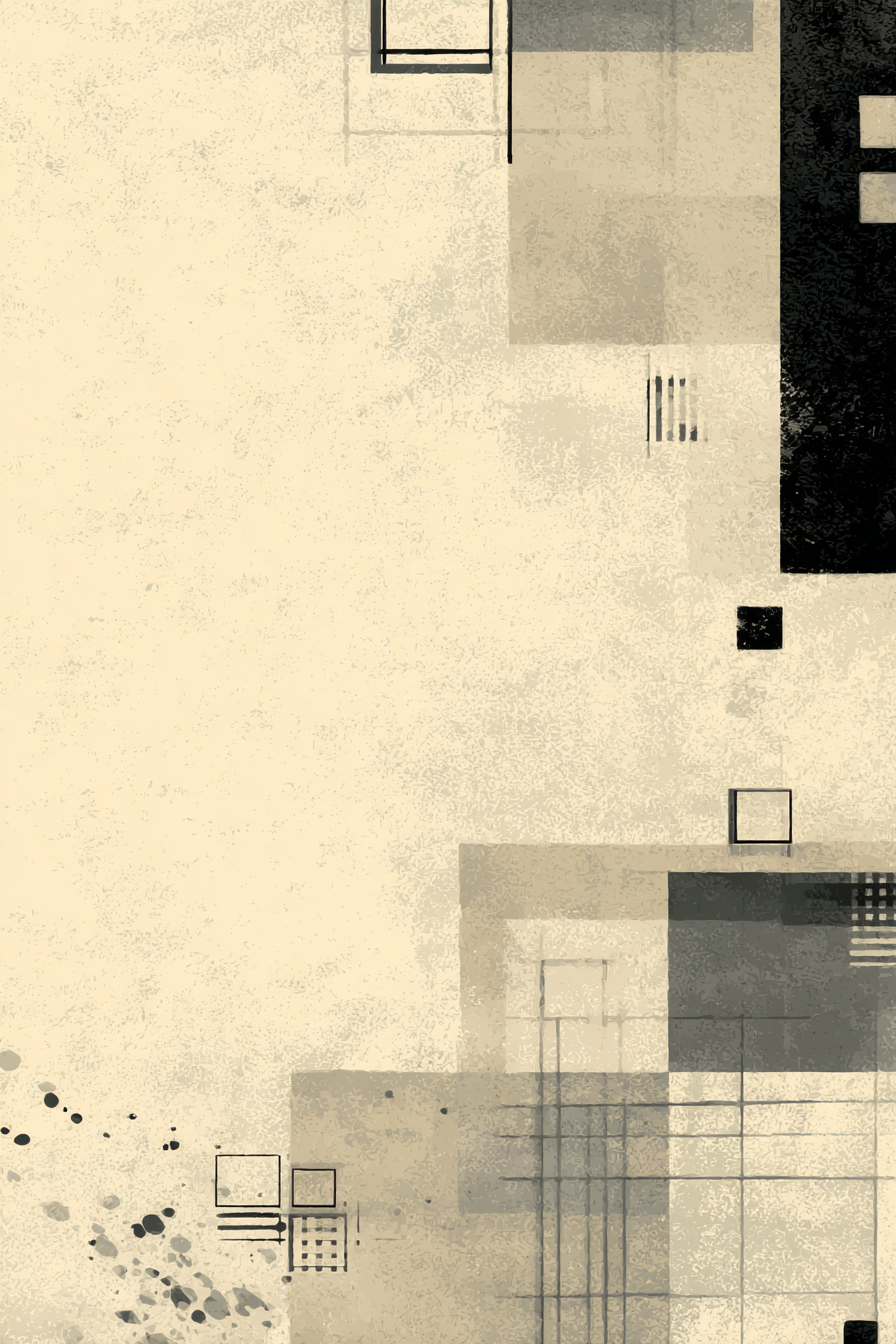 Abstrakte Geometrische Grafik Beige Schwarz Grau | Modern Basic | Einrichtungsstile