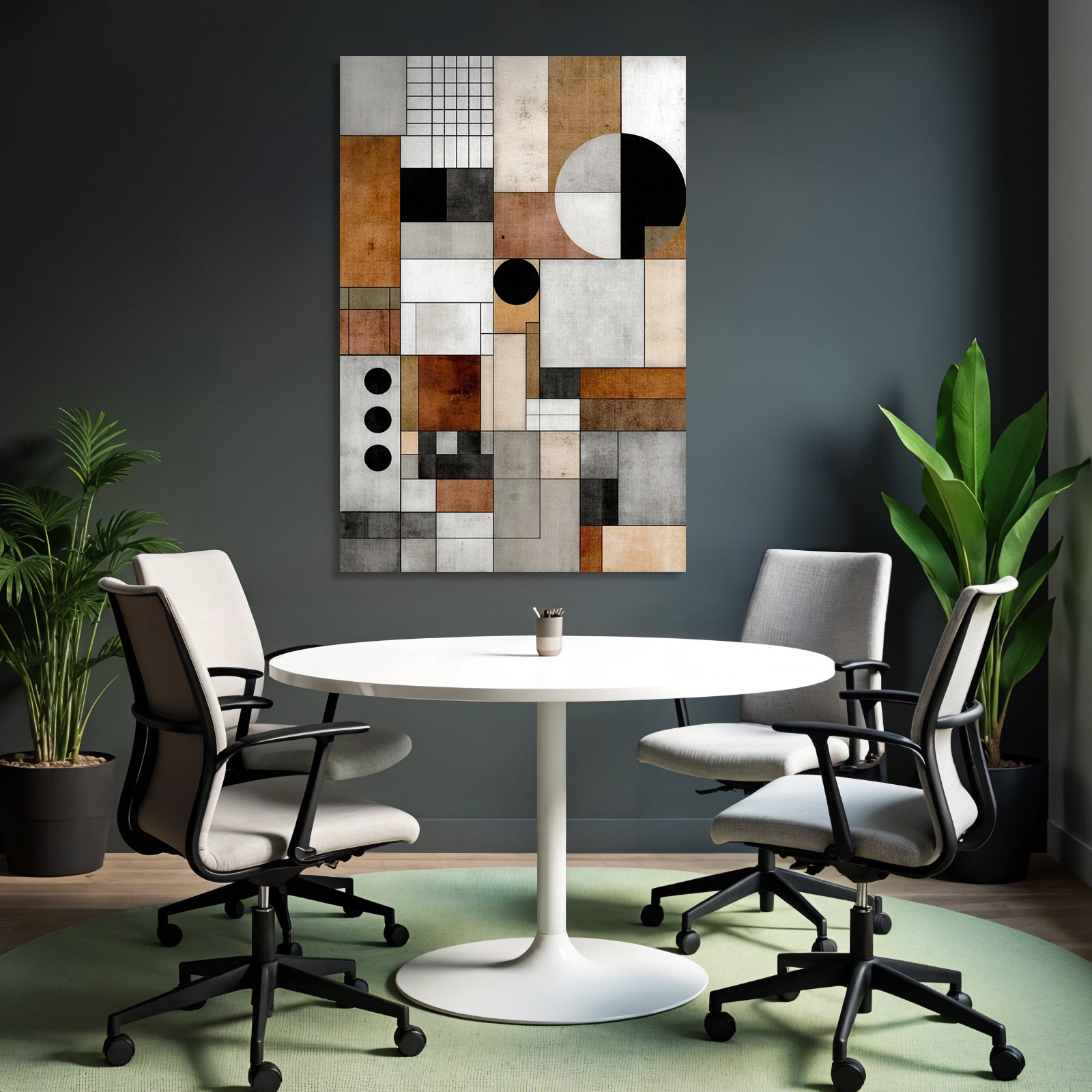 Abstract Geometric Composition Modern Art Minimalism