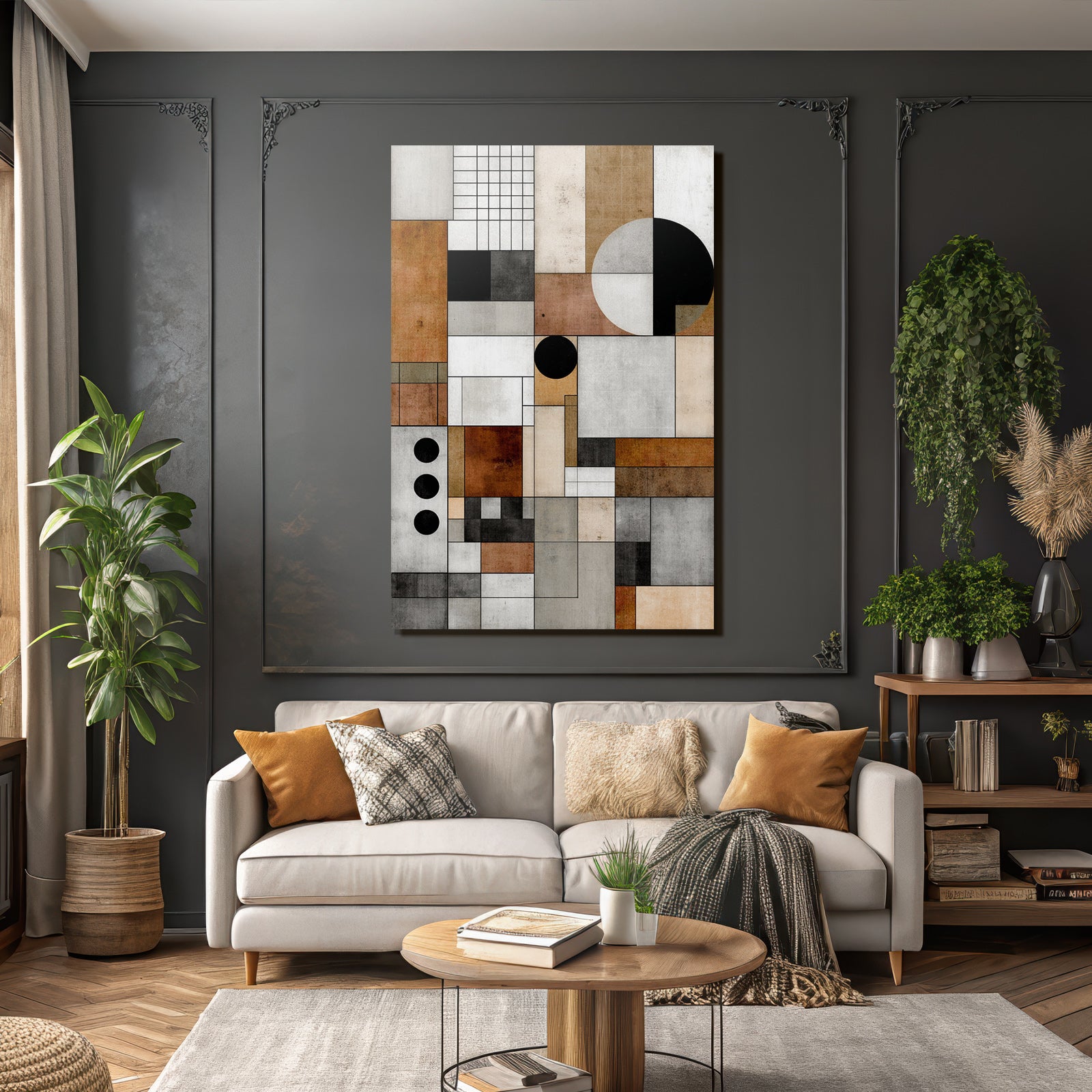 Abstract Geometric Composition Modern Art Minimalism