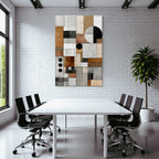 Abstract Geometric Composition Modern Art Minimalism