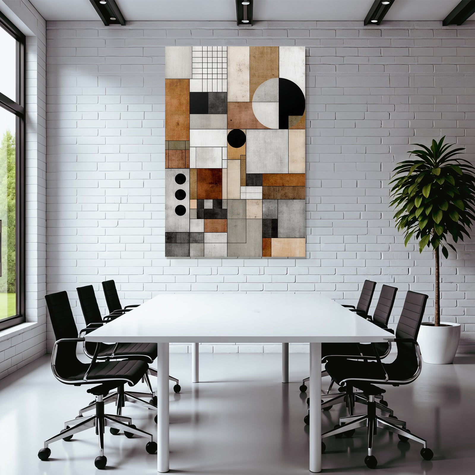 Abstract Geometric Composition Modern Art Minimalism