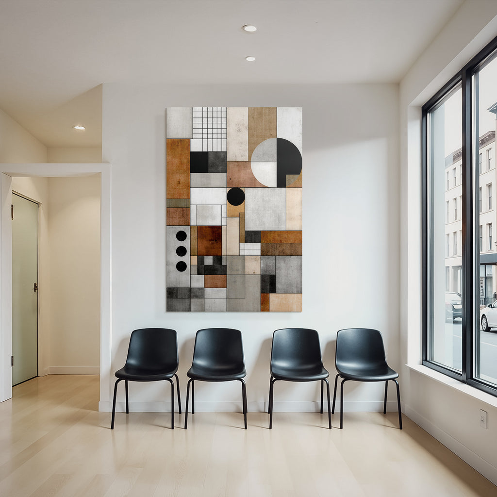 Abstract Geometric Composition Modern Art Minimalism
